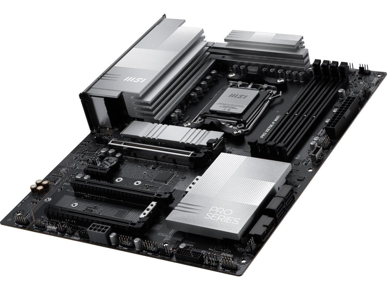 MSI PRO X870E-P WIFI AM5 ATX AMD Motherboards, USB 4.0 (40G),4x SATA 6Gb/s,Wi-Fi 7, Triple M.2 Connectors,