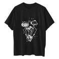 thumbnail image 4 of Blusa de manga corta de verano con estampado de sol y luna gótica vintage para mujer Pompotops hfajkhk140809, 4 of 9