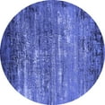 thumbnail image 1 of Ahgly Company Indoor Round Oriental Blue Industrial Area Rugs, 8' Round, 1 of 4