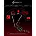 thumbnail image 4 of Tarjeta WiFi Ubit 6E 5400 Mbps para Intel PCIe con BT 5.2 Windows, 4 of 9