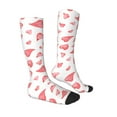 thumbnail image 3 of Balery Pink Hearts Fun Novelty Socks Men'S Women'S Crew Socks Funny Crazy Novelty Socks Quirky And Cool Socks, 3 of 9