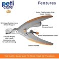 thumbnail image 2 of PetiCare LED Light Pet Nail Clipper- Great for Trimming Cats & Dogs Nails & Claws, 5X Magnification That Doubles As A Nail Trapper, Quick-Clip, Steal, 2 of 5