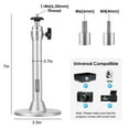 thumbnail image 2 of HLONK Mini Ceiling Projector Mount - for Projectors DVR Cameras - Angle Adjustable Projection - Length 180mm / 7.0in  Silver / Black, 2 of 7