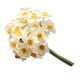 thumbnail image 4 of 1 ramo de flores artificiales de imitación, adorno de flores realistas, accesorio de fotografía, flor artificial para decoración de interiores (blanco), 4 of 8