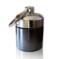 thumbnail image 1 of Mini píldoras caja de aluminio aleación llavero botella mochilero tabletas personal adultos niños ancianos impermeable contenedor sellado plateado gris sidaley  HA010383-06, 1 of 6