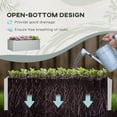 thumbnail image 4 of Outsunny Raised Garden Bed Metal Planter Box with Reinforced Rods, Light Grey, 4 of 9