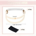 thumbnail image 2 of Uxcell 4 Pairs High Heels Shoe Straps, Rhinestone Elastic Shoe Straps Heels Detachable Ankle Straps Replacement Shoelace Crystal for Women Loose Slippers Sandals, Bright Beige, 2 of 7