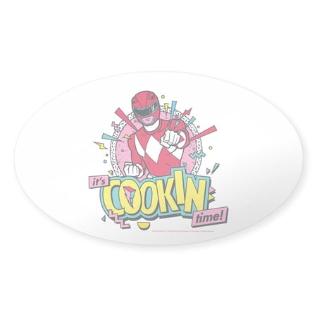 CafePress - Power Rangers It s Cookin Time! - Sticker (Oval)