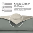 thumbnail image 6 of Modern Threads Reversible Dusty Sage & Almond All-Season Down Alternative Adult Bed Comforter, Queen, 6 of 10