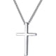 thumbnail image 1 of 925 Sterling Silver Cross Pendant Necklace for Men Women Christian Jewelry Cross Necklace 15.7 Inch, elegant and timeless., 1 of 5