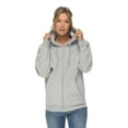 thumbnail image 2 of Unisex Zipper Hoodie for Women XS S M L XL 2XL Men Hoodie Casual Plain Hoody for Men - Grey Hoodie Gray Sweatshirt, 2 of 5