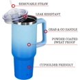 thumbnail image 6 of 40oz Tumbler with Handle and Straw Lid | Vacuum Insulated Leak Proof Tumbler | Stainless Steel Travel Mug Water Bottle Cup Keeps Cold & Hot | Blue, 6 of 6