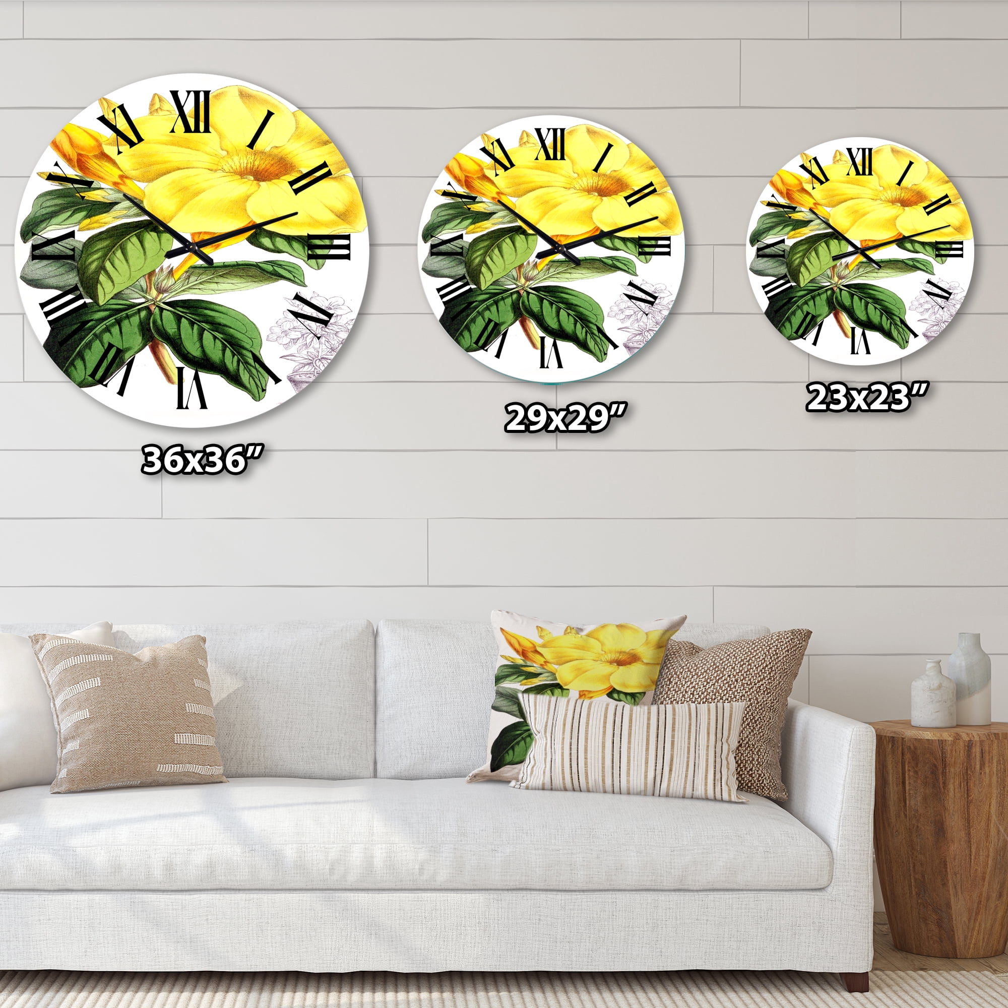 Designart 1 in Quartz Traditional Wall Clock