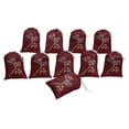 thumbnail image 4 of Darling Souvenir Brown Text,Branches & Bird Christmas Party Supplies Favor Bags&nbsp;Jewelry&nbsp;Pouches 15 Pieces, 4 of 5