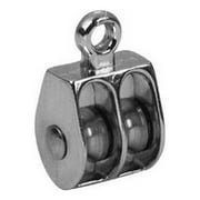 Apex Tool Group LLC Chain T7655212 1" Nickel Rigid Eye Double Sheave Pulley