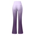 thumbnail image 4 of Gradient Flare Pants Elastic Waist Wide Leg Pants for Women Stretchy and Soft, 4 of 6