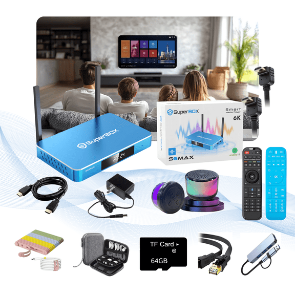 Superbox S6 Max 4GB/64GB Original New Android TV System Device