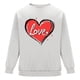 thumbnail image 5 of Ceisia Men's Regular-Fit Crew-Neck Heart-Letter Printed Casual Sweatshirt Gift, 5 of 6