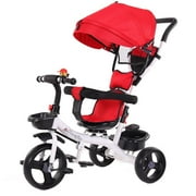 Oxodoi Baby Stroller Tricycle ,Baby Ride-On Tricycle, Learning Bike , Detachable Guardrail , for Ages 6 Months -6 Years
