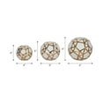 thumbnail image 2 of Sagebrook Home Gold Accented Abstract Modern Decorative Orbs Set of 3, 2 of 6