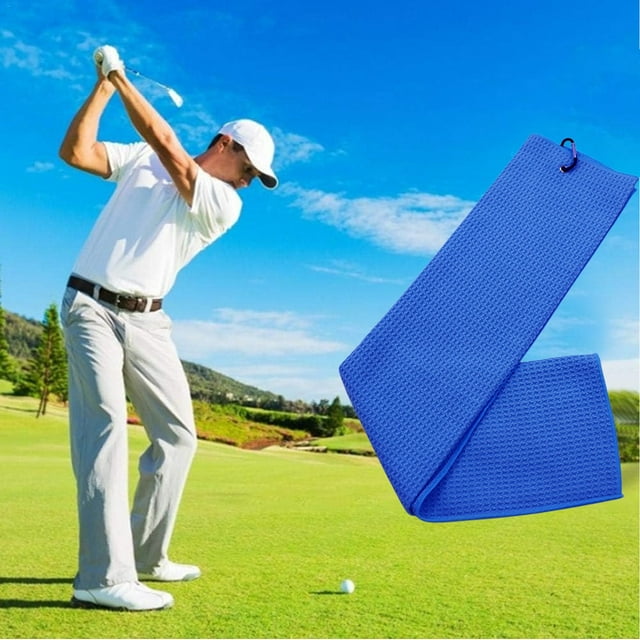 Ftwytp Microfiber Sport Towel, Golf & Fitness Cleaning Towel, High Absorbency & Quick-Drying, Portable with Hanging Loop, Suitable for Outdoor Activities