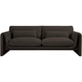 thumbnail image 4 of Meridian Furniture Stylus Brown Boucle Fabric Sofa, 4 of 42