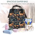 thumbnail image 5 of Balery Forest Elf Mummy Backpack - Waterproof Twill Canvas, Large Capacity Diaper Bag with Multiple Pockets and Adjustable Straps, 5 of 6