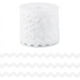 thumbnail image 1 of Cinta de encaje ondulado blanco de 25 yardas (10,27 cm) de grosor, 3/8 de pulgada (9,5 mm), cinta ondulada navideña en zigzag, encaje flexible en forma de S, tela tejida con carrete, 1 of 9