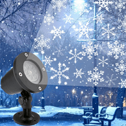 HQZY Christmas Snowfall Snowflake Projector Lights Indoor, Outdoor Lights for Halloween Party Home Garden Decoration