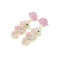 thumbnail image 2 of Seahorse Earrings for Women,Cute Animal Beach Earrings,CZ Colorful Ocean Earrings,Novetly Fashion Thanksgiving Jewelry Gifts for Mom Grandma Wife (Pink), 2 of 5