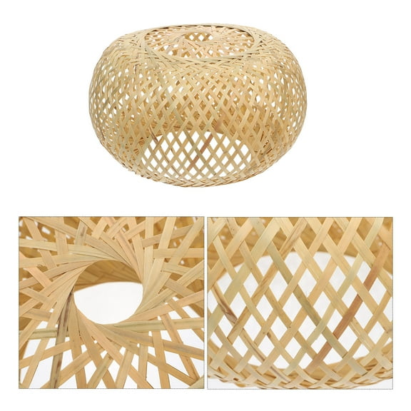 Worgeous Bamboo Chandelier Lampshade Living Rattan Light Retro Decor