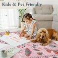 thumbnail image 3 of Insect Washable Rugs for Living Room Soft Area Rug x Rug for Bedroom UltraThin Non Slip Dining Room Rug Stain Rug Large Carpet for Office Nursery(&#x), 3 of 7