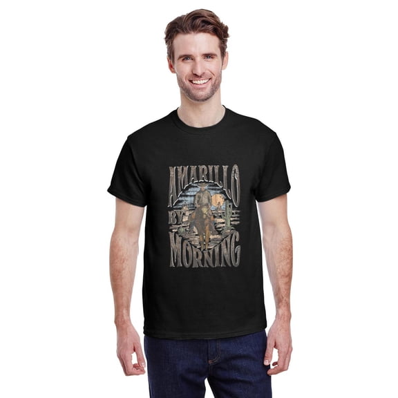 Amarillo By Morning Rodeo Texas Country Music Fan Gift Unisex T-Shirt, for men & women, up to size 5XL
