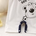 thumbnail image 5 of Quealent Baby Romper Short Sleeve Jumpsuit with Snap Closure Bodysuit for Boys/Girls (White, 0-3 Months), 5 of 7