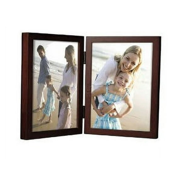 5x7 Double Vertical Walnut Concepts Photo Frame