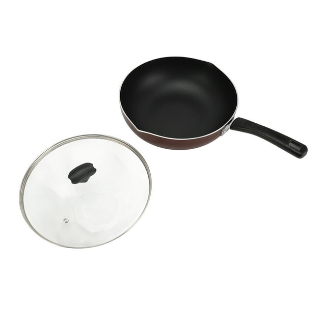 Nonstick Frying Pan Skillet with Lid, 11.6inch Non Stick Pan, Iron Stir Fry Pan Omelet Pan, Even Heating Egg Pan, Cooking Pan, Home Cooking Cookware