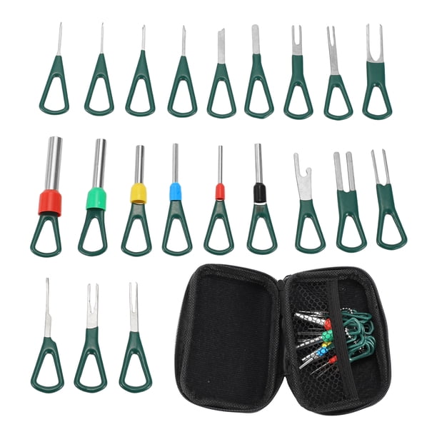 Kit de herramientas de extracción de terminales universal de 21 piezas en forma de llave para automóviles, camiones y motocicletas