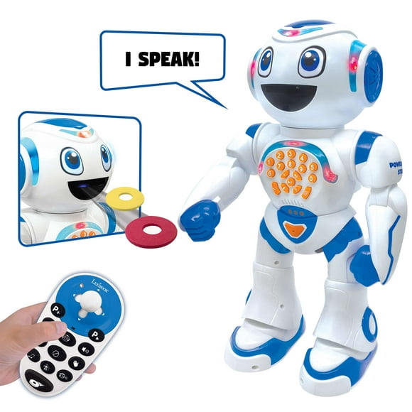 Lexibook Powerman Star Robot de Juguete Parlante y Caminante con Control Remoto Programable para Niños Mayores de 4 Años ROB85EN