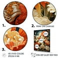 thumbnail image 3 of Designart "Bouquet Of Orange Flowers In Popart" Pop Art Canvas Prints, 3 of 7