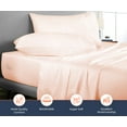 thumbnail image 2 of SGI Bedding Microfiber Made Bed Sheet Set - Full Size Sheets Microfiber Sheets Soft, Durable Sheets 15" Deep Peach, 2 of 7