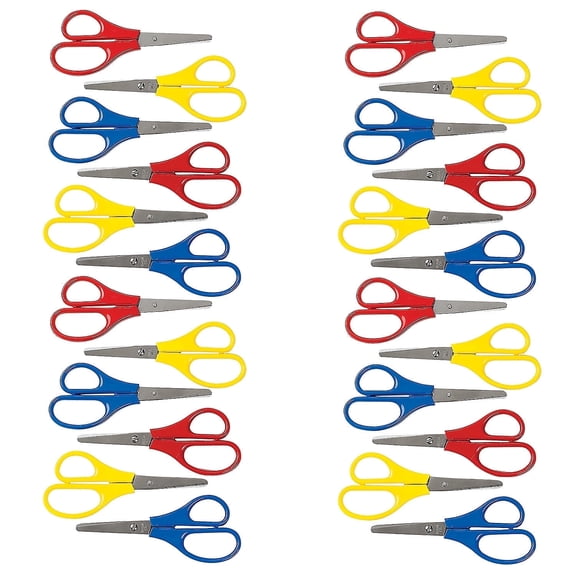 Fun Express Bulk 48 Pieces Smooth Cut Preschool Scissors