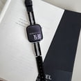 thumbnail image 5 of PU Leather Band for Apple Watch Band 42/44/45/46/49mm, Diamond Design Slim Dressy Watch Strap with Adjustable Metal Buckle for iWatch Series 10 9 SE 8 7 6 5 4 3 2 1 Ultra Women Girls, Blacksilver, 5 of 9