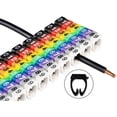 thumbnail image 3 of Marcadores de cables de colores 0-9 - Marcadores de cables - Etiquetas numeradas a presión - Tubo marcador de cables para marcar cables codificados por colores (100 unidades de 6 mm²), 3 of 4