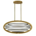 thumbnail image 2 of 110W 2 Led Oval Chandelier In Transitional Style 17.25 Inches Wide By 17.25 Inches High-Brass/Black Finish Eurofase Lighting 38153-013, 2 of 2