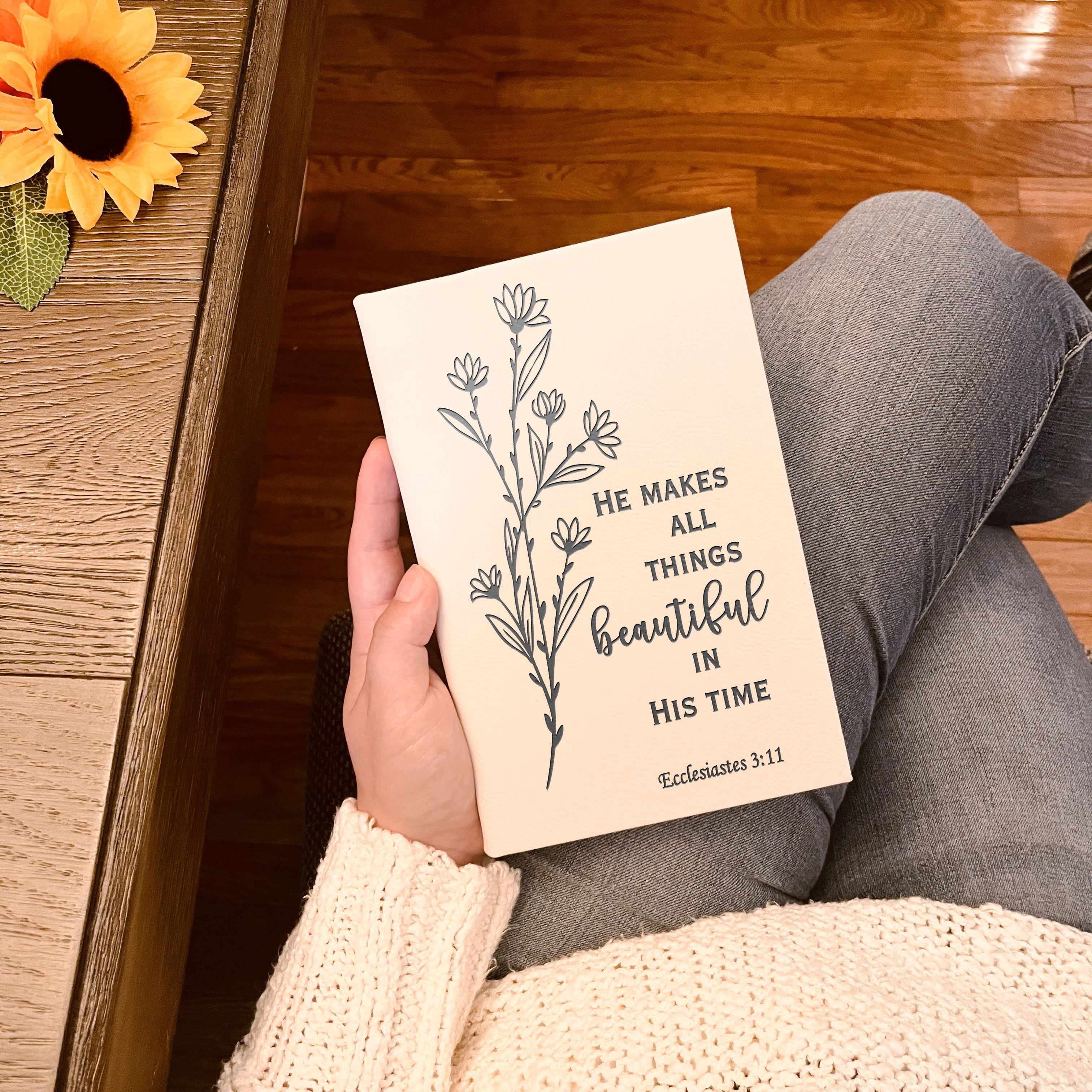 Custom Prayer Journal, Bible Study Journal, Daily Prayer Bible Journal, Prayer Journal for Women men, Bible Accessories Bible Study Supplies