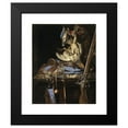 thumbnail image 2 of Willem van Aelst 15x18 Black Modern Framed Museum Art Print Titled - Still Life with Hunting Gear (1664), 2 of 5