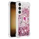thumbnail image 2 of Funda para Samsung Galaxy S24 Plus 5G con Brillo Líquido Flotante, Purpurina, Parachoques y Anillo Giratorio Soporte, 2 of 5