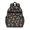 Mushroom and Flower Black Pattern, variant on Mushroom and Fern Black Pattern Cute School Backpack Bag for School with Padded Back and Adjustable Shoulder Straps 15.25"x11.5"x5.25"