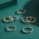 thumbnail image 3 of Anillo de plata esterlina s925 con diseño de arcoíris apilado, estilo europeo y americano, moderno, para mujer, joyería de moda, diseño de nicho de lujo ligero, 3 of 3
