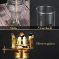 thumbnail image 3 of Lámpara de aceite Tuanse Chamber Vintage Kerosene Hurricane, 33 cm, 2 unidades, 3 of 7